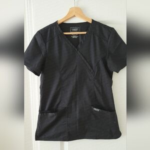 Cherokee Women's Classic Black V-Neck Scrub 2 Sets + LANDAU Set